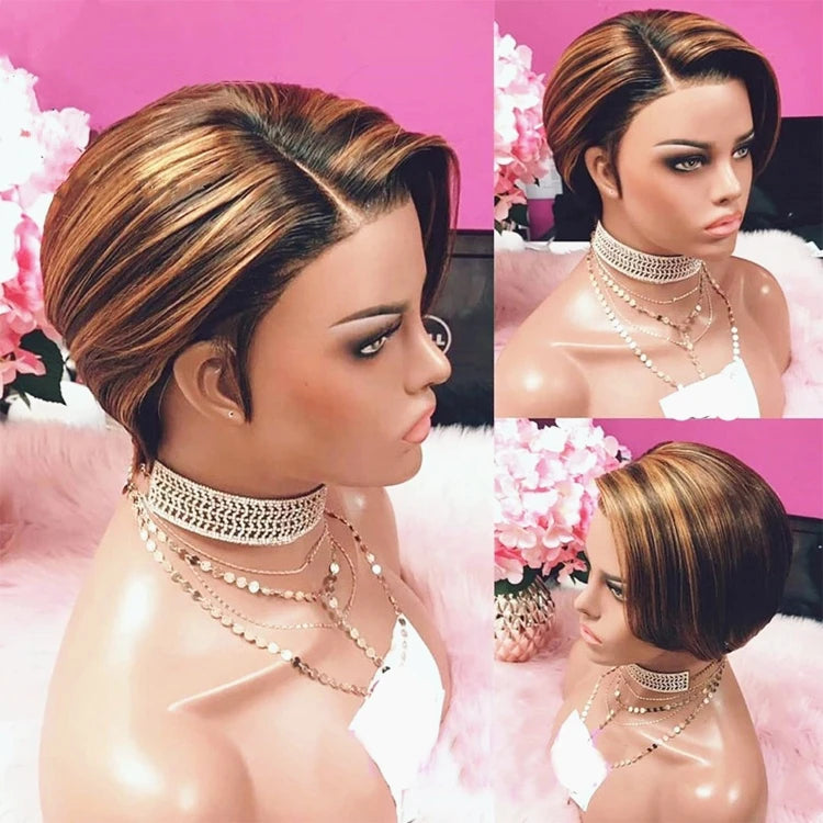 Perruque courte brésilienne 100 % vierge