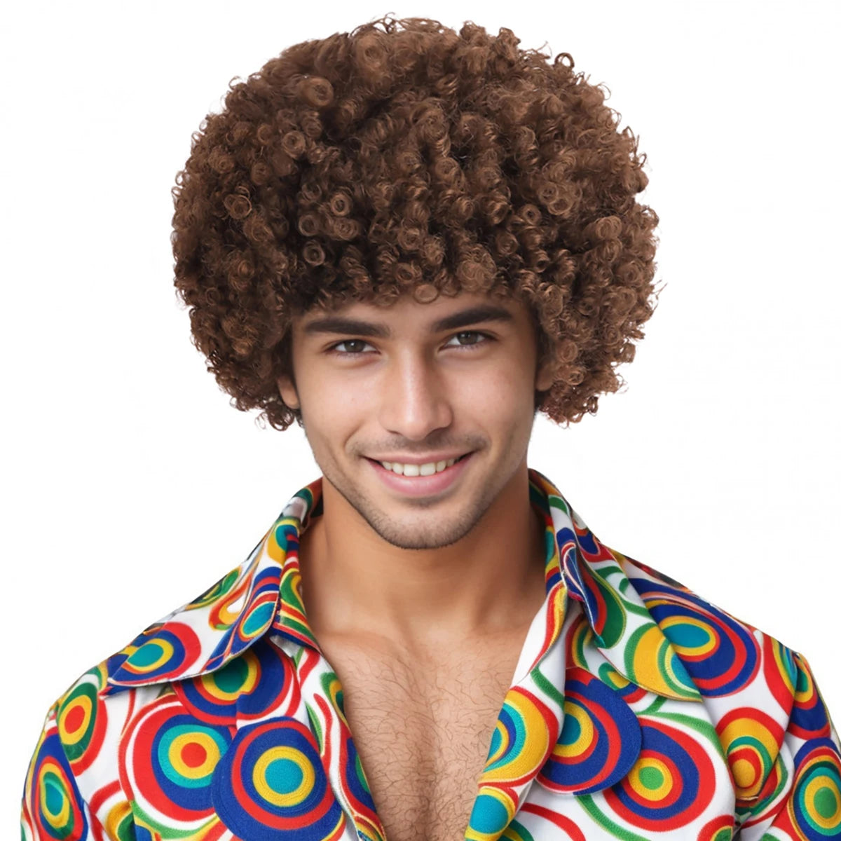 Perruque afro courte homme