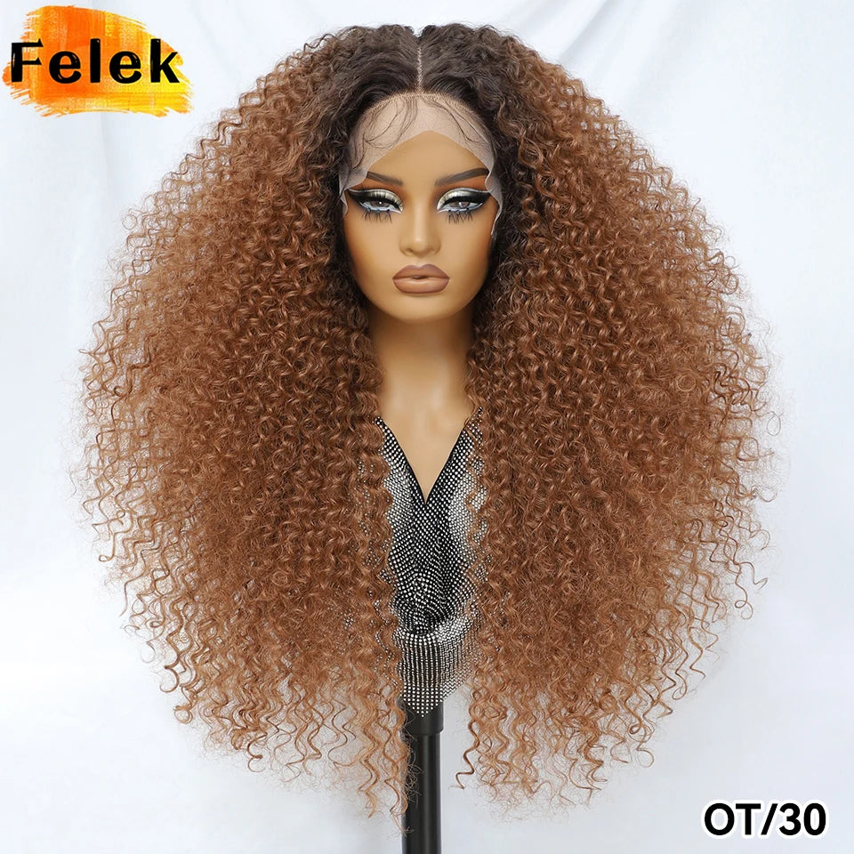 Perruque Afro Chatain