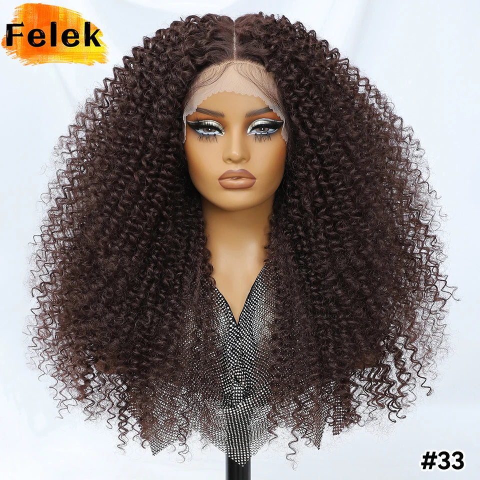 Perruque Afro Chatain