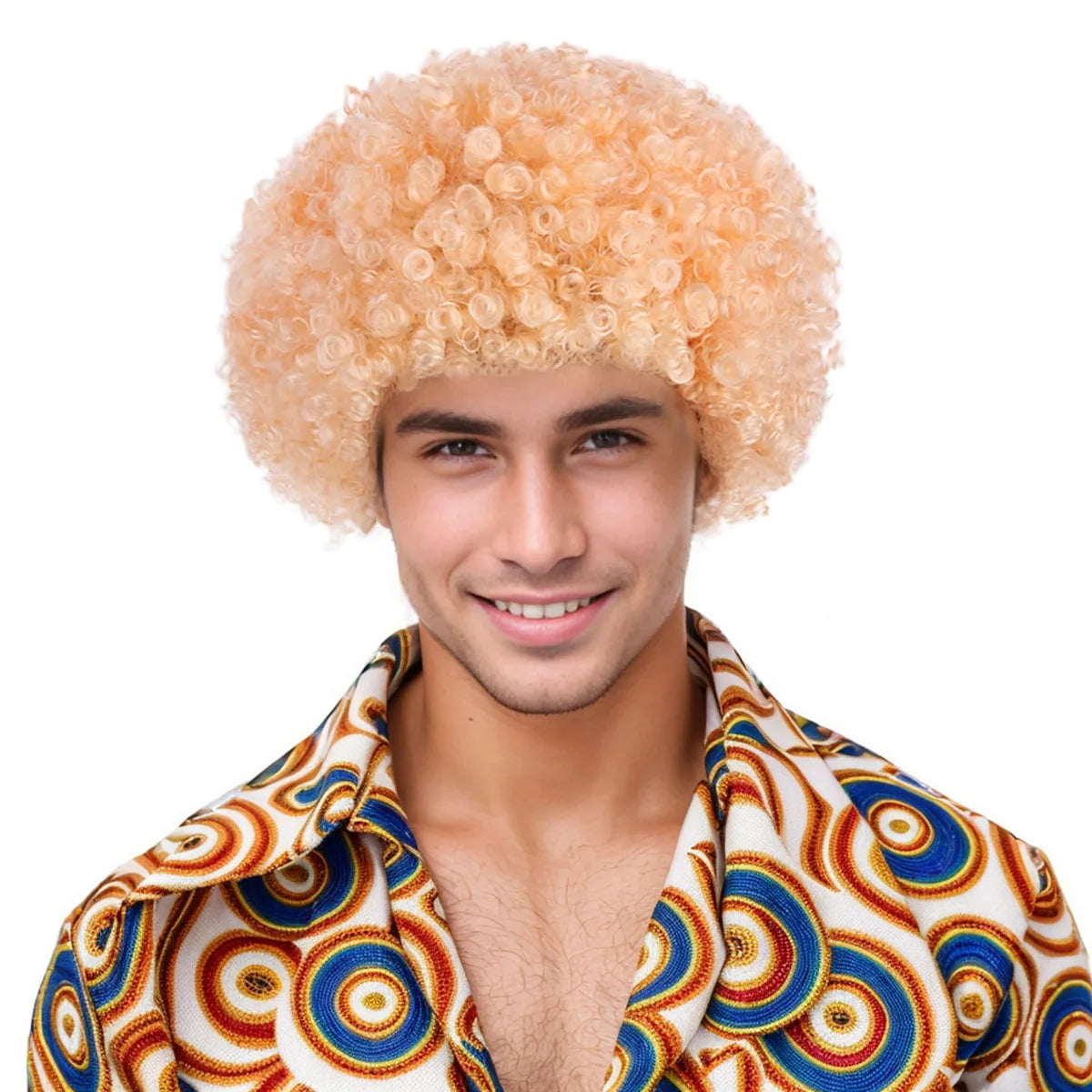 Perruque afro courte homme