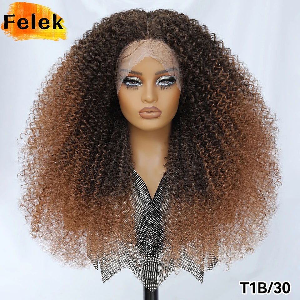 Perruque Afro Chatain