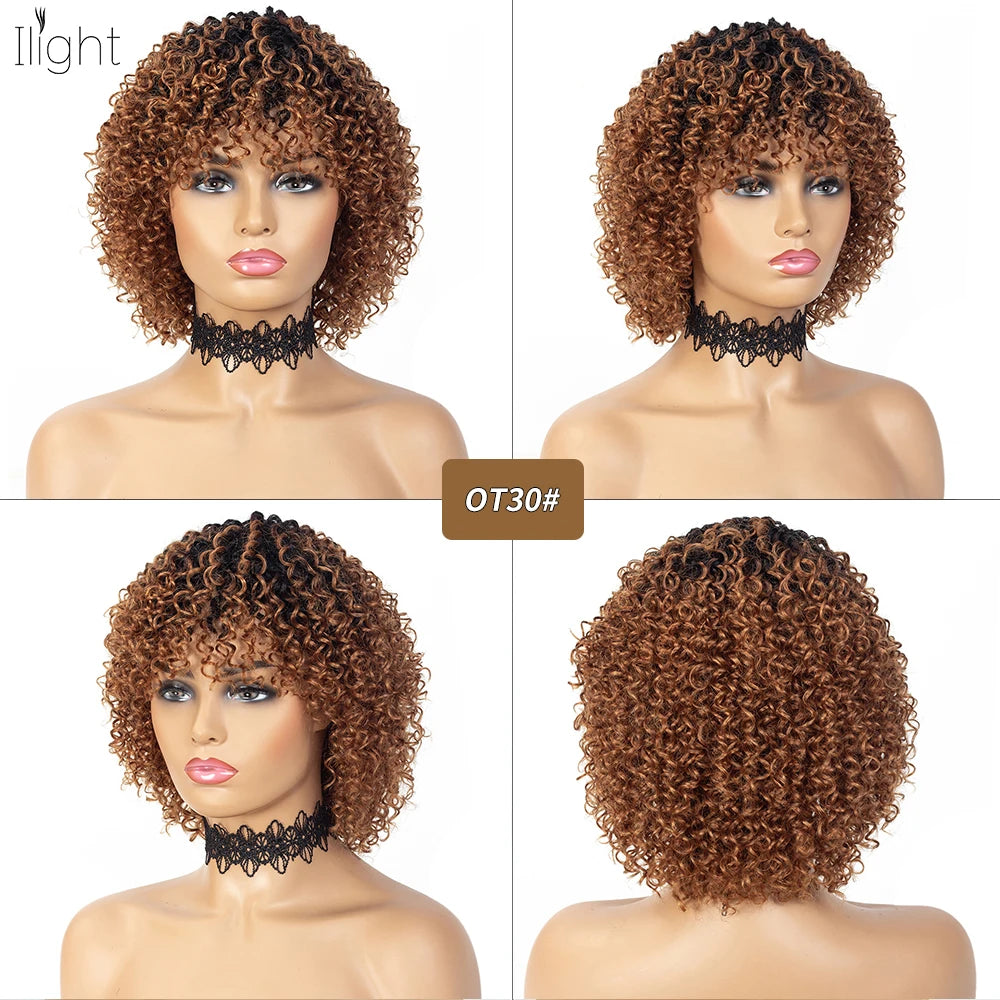 Perruque afro naturelle courte