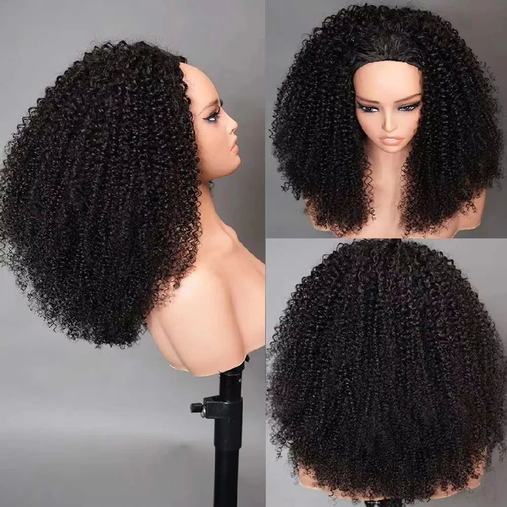 perruque afro avec bandeau