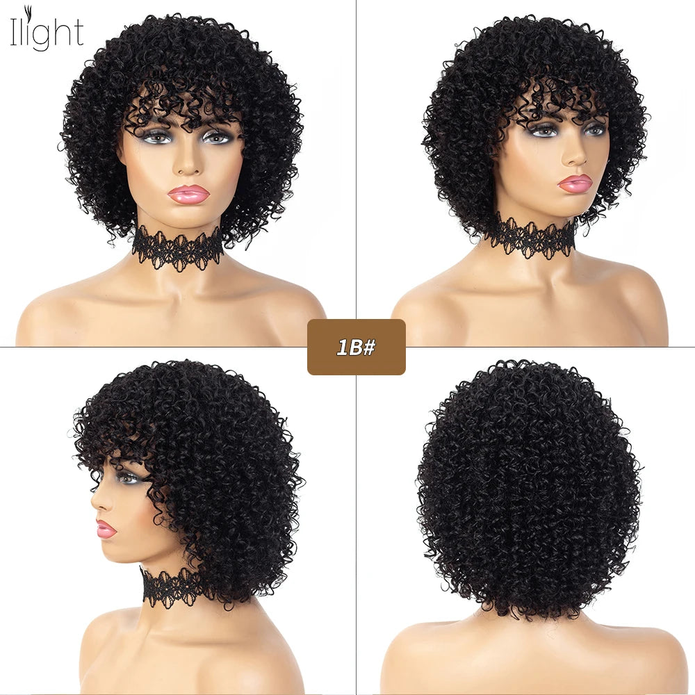 Perruque afro naturelle courte