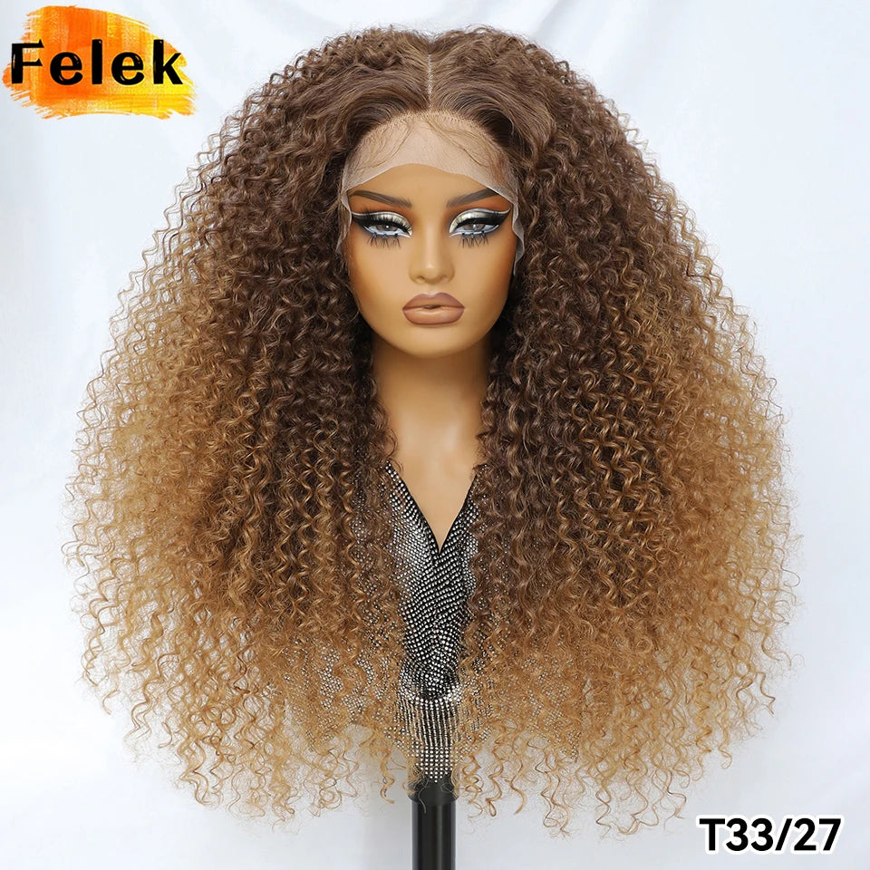 Perruque Afro Chatain