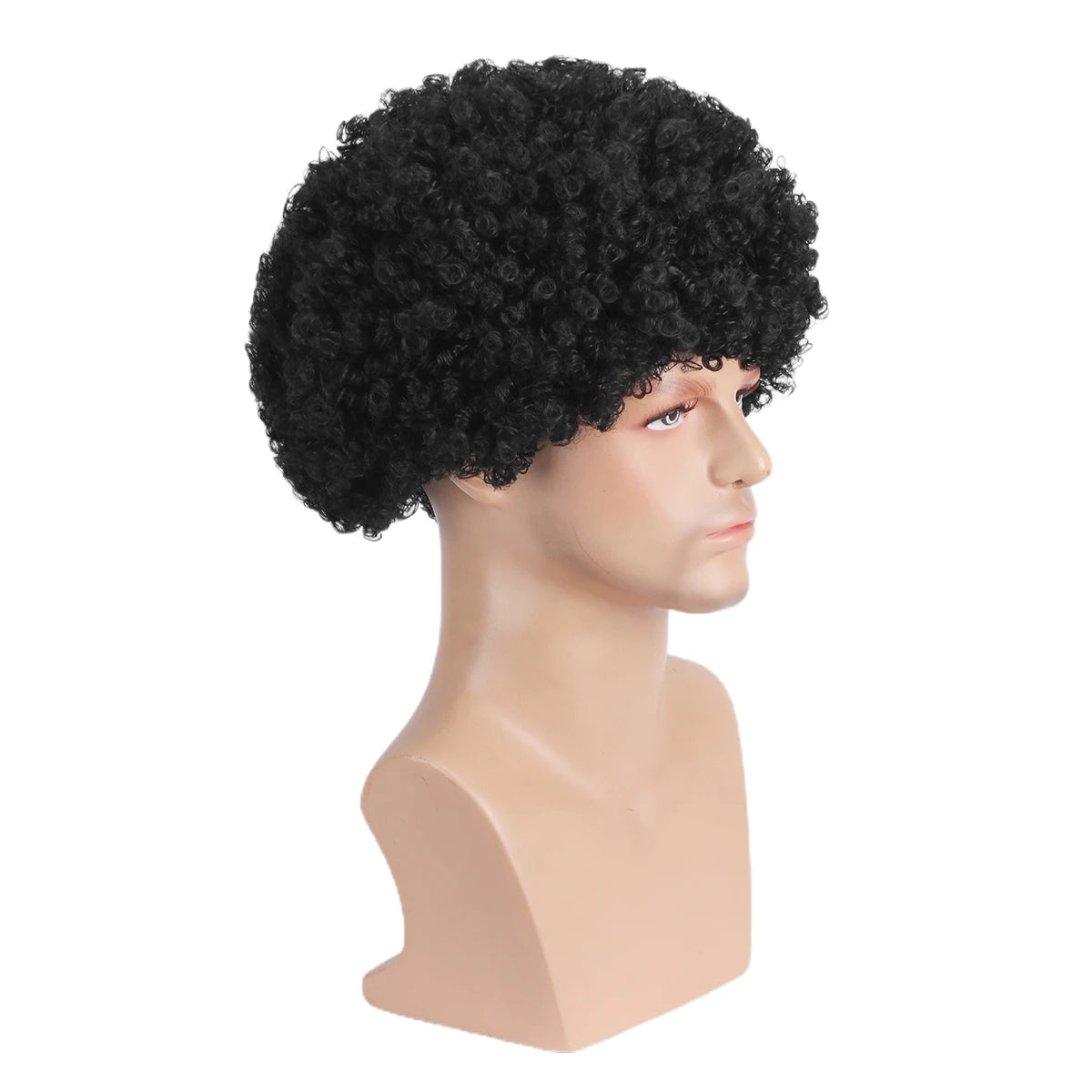 Perruque afro courte homme