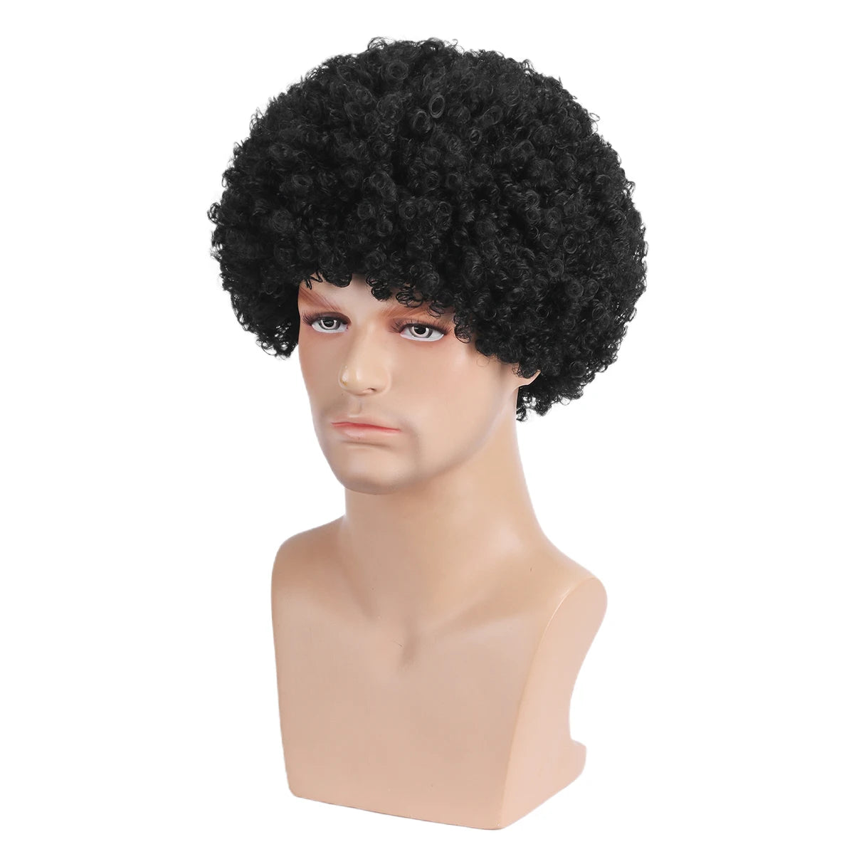 Perruque afro courte homme