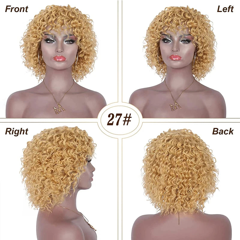 Perruque afro naturelle courte