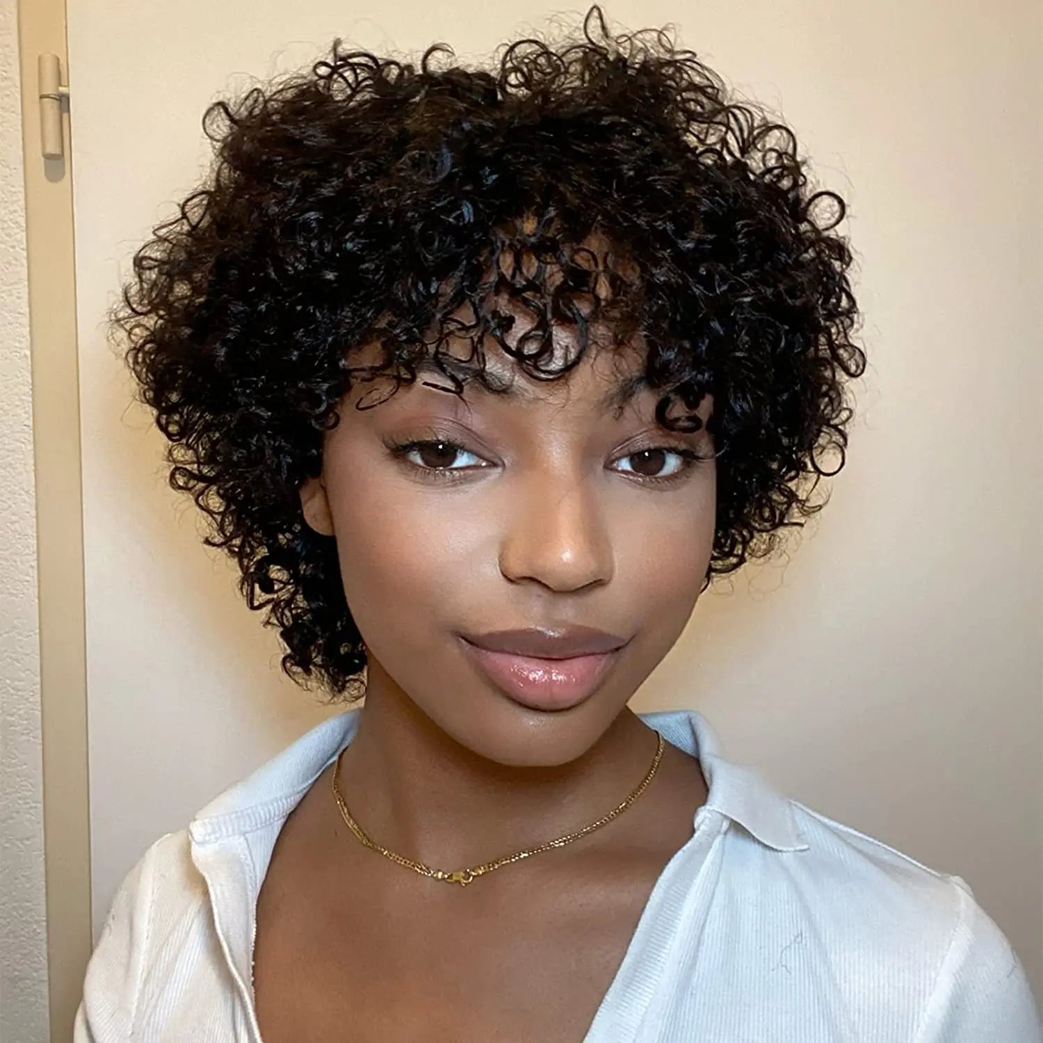 Perruque afro naturelle courte