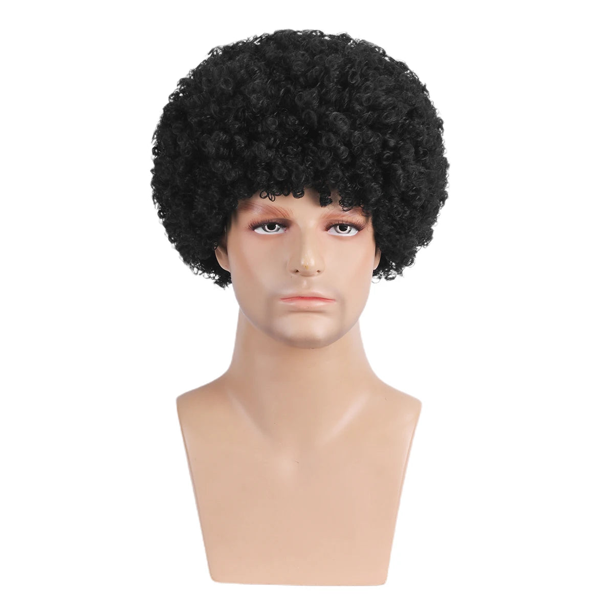 Perruque afro courte homme