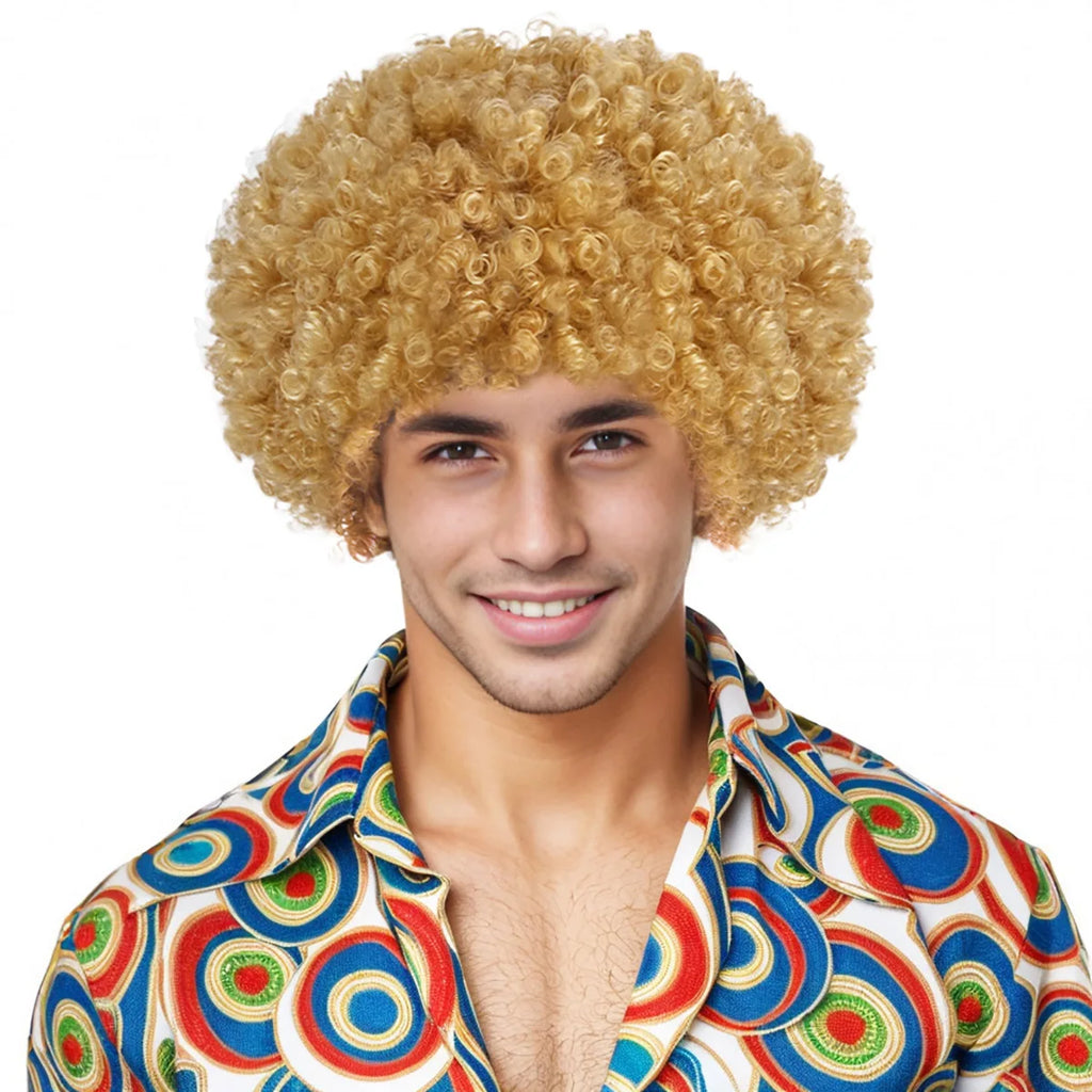 Perruque afro courte homme