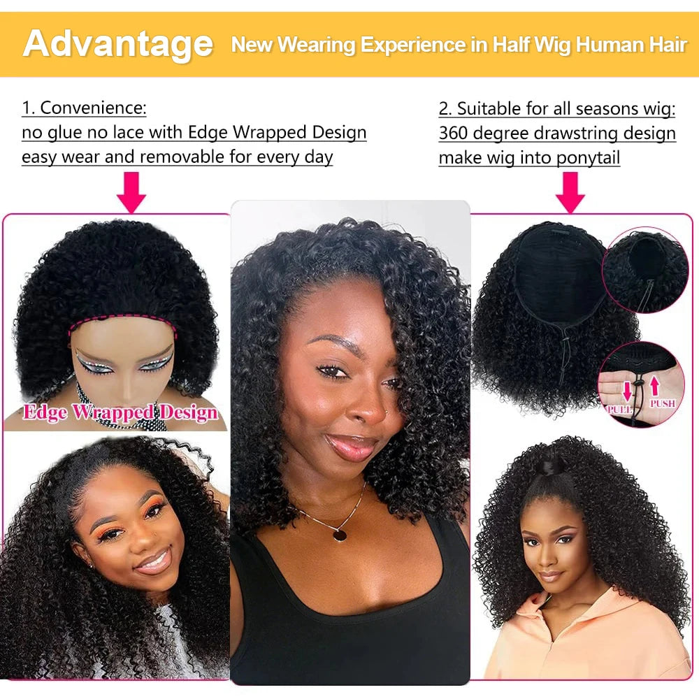 Perruque afro bouclee naturelle