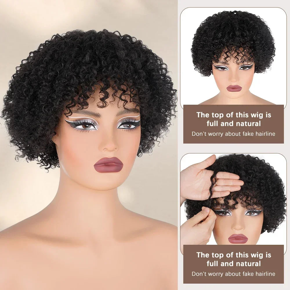 perruque afro naturelle courte