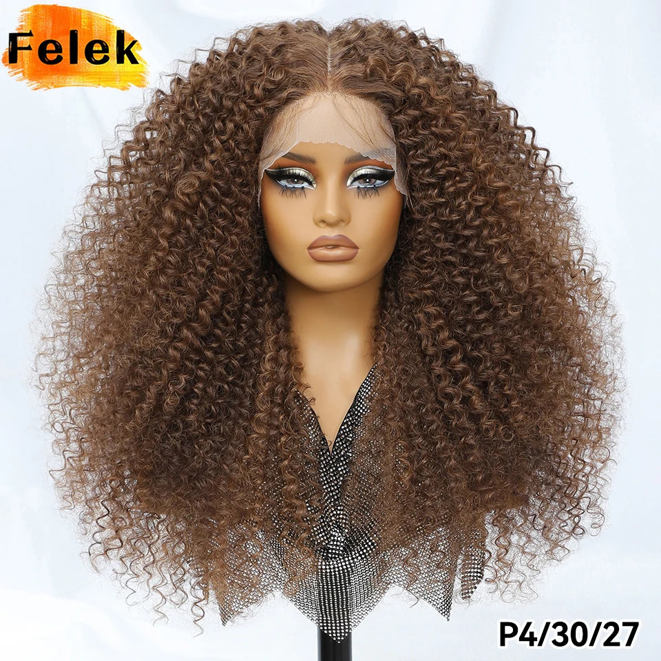 Perruque Afro Chatain