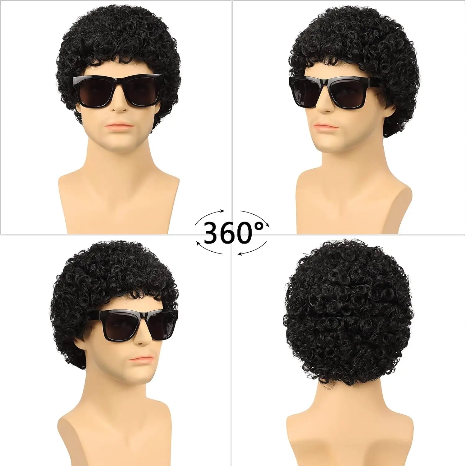 Perruque cheveux court homme