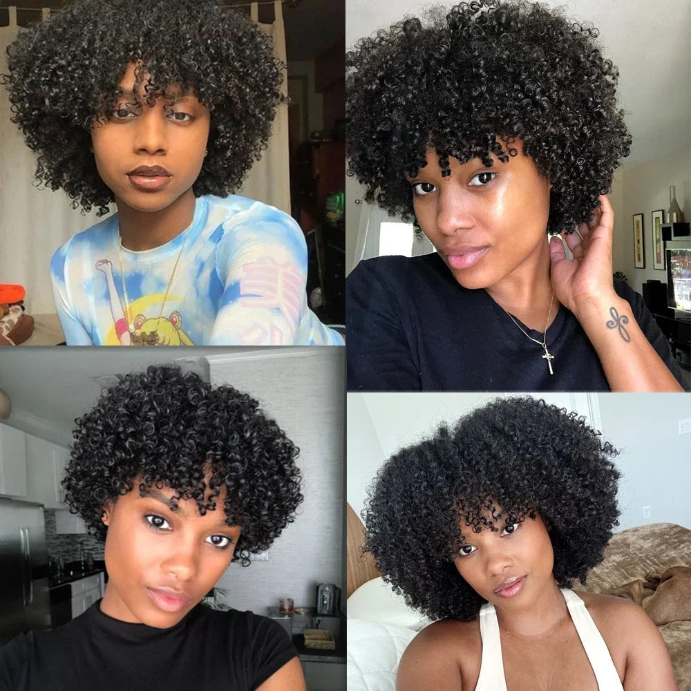 perruque afro naturelle courte