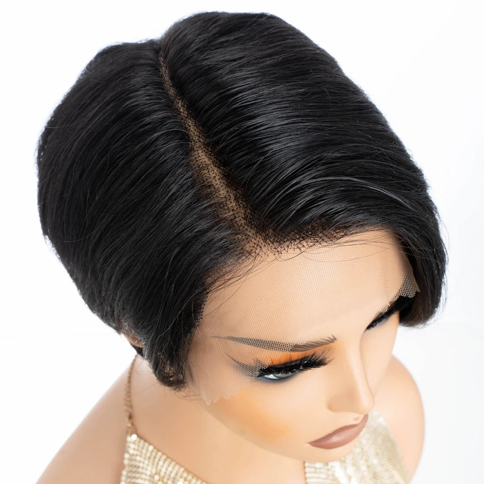 Perruque courte  100 % cheveux naturels brésiliens